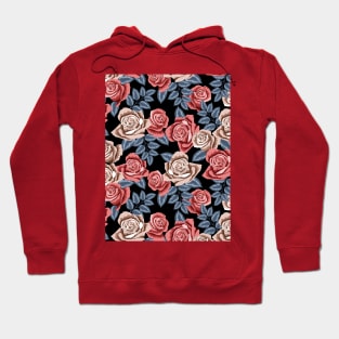 Roses Pattern Hoodie